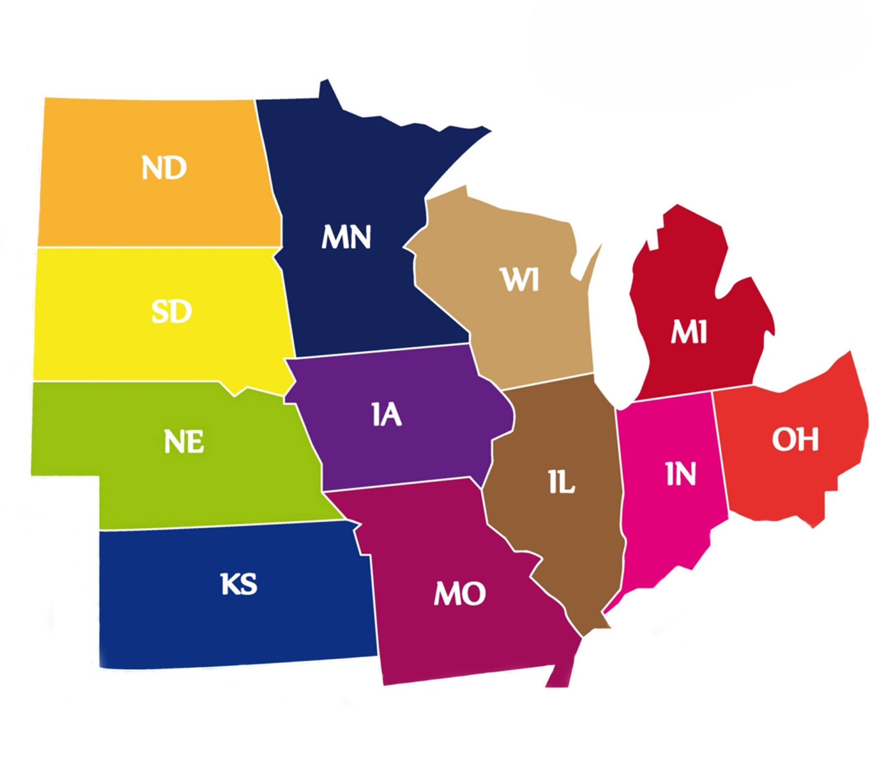 map us region midwest